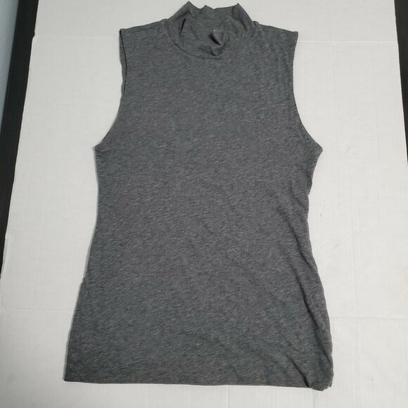 Velvet Tops - Velvet Graham & Spencer Sleeveless Gray Top with Mock Neck Size M Medium So Soft